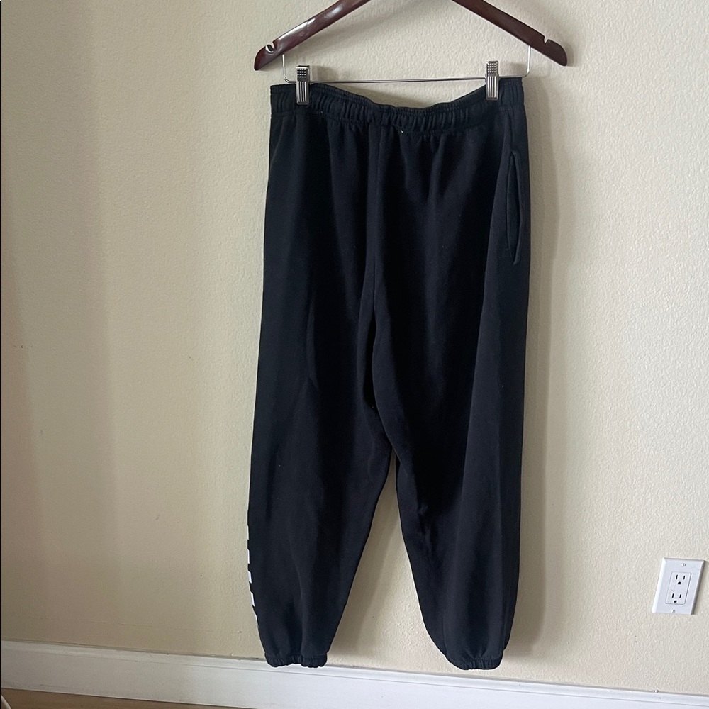 PINK Victoria's Secret Black Joggers with Multicolor Logo - Picture 5 of 5
